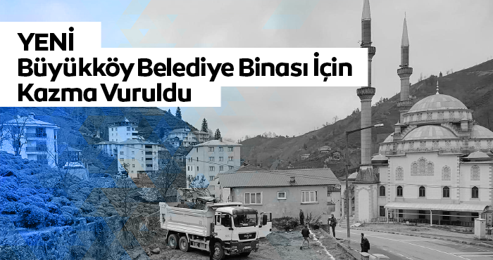 Büyükköy Belediyesinin Yeni Hizmet Binası için Kazma Vuruldu